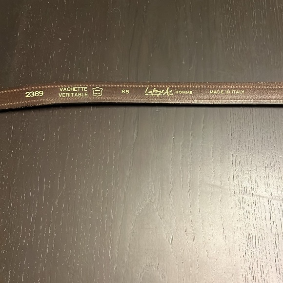 Vintage Lafayette 148 Homme Men’s Leather Made in Italy Belt - Picture 7 of 10